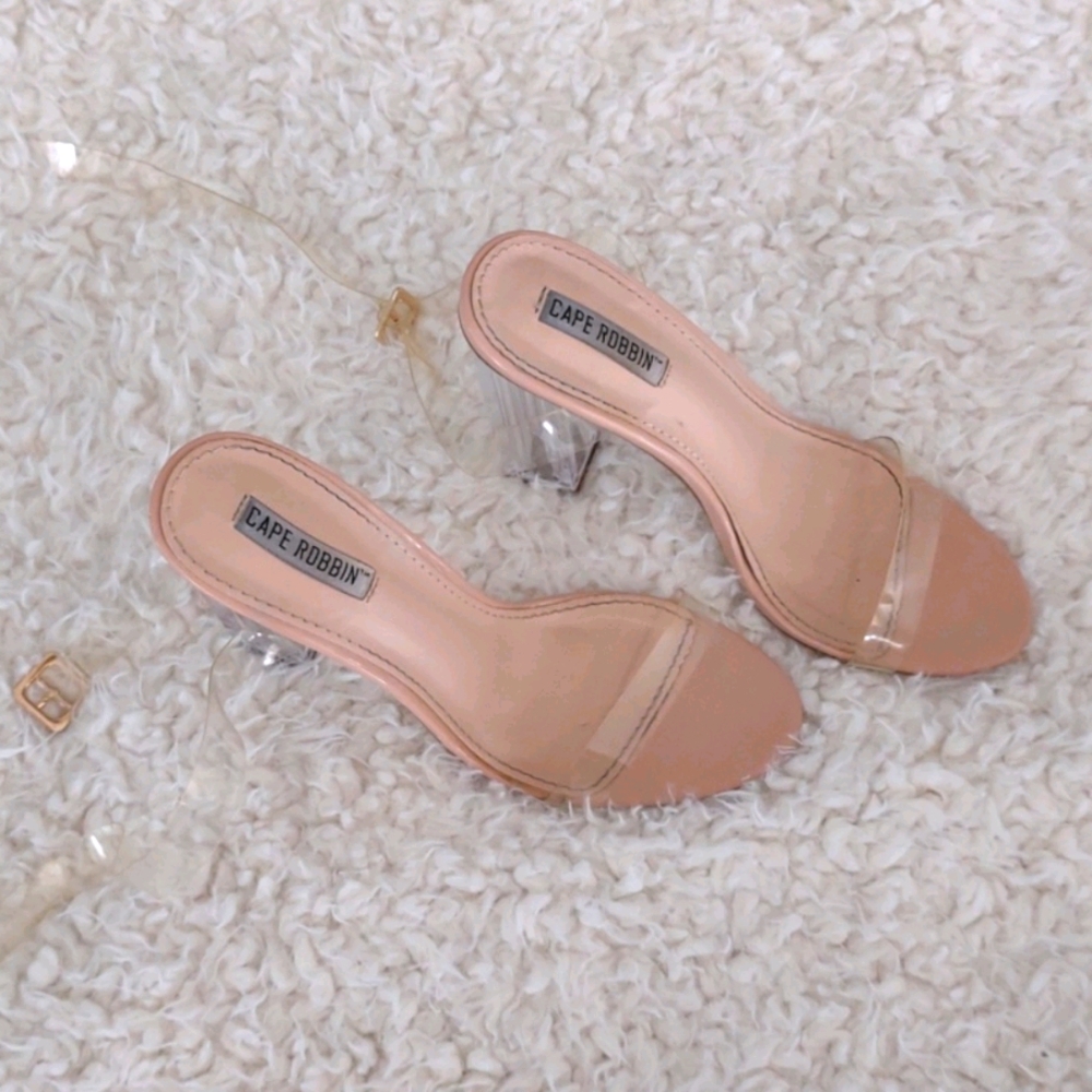 Clear heels